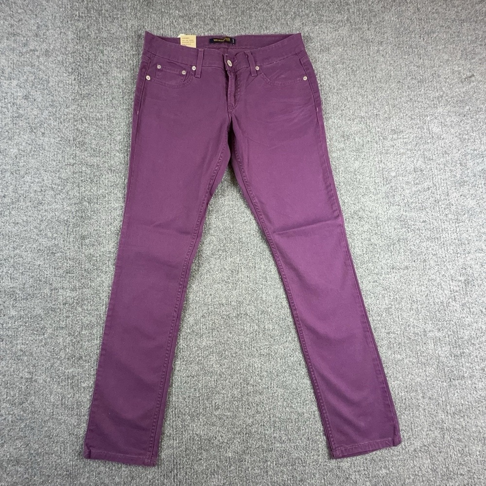 Levi's 524 Too Superlow Skinny Jeans Juniors 9 Deep Orchid Low Rise Stretch